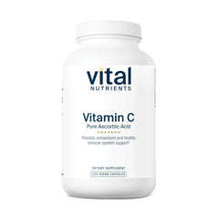 Vital Nutrients Vitamin C 1000mg bottle side view highlighting immune support potential