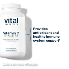 Vital Nutrients Vitamin C 1000mg serving image suggests simple daily antioxidant ritual