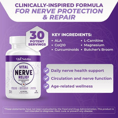 Vital Nutritive alpha-lipoic-acid bottle close-up with antioxidant-friendly ingredients