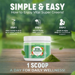 Vital Nutritive Vital Greens ingredients highlight adaptogens and fibers