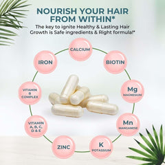Vital Hair Complex packaging label emphasizing gluten-free and antioxidant-rich formula