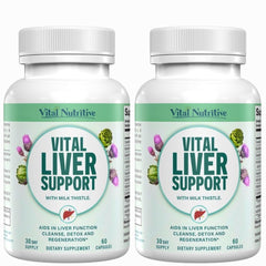 Vital Nutritive Vital Liver Support bottle for daily detox support.