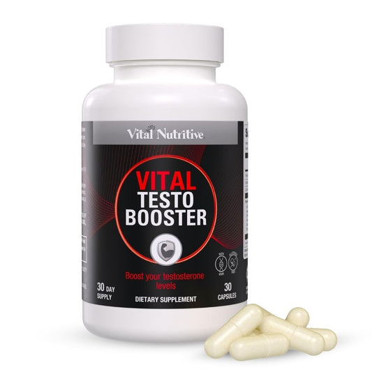 Vital Nutritive Vital Testo Support bottle ready for daily energy and focus