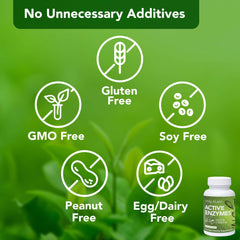 Close-up of Vital Plan Active Enzymes capsules with protease lipase and amylase blend