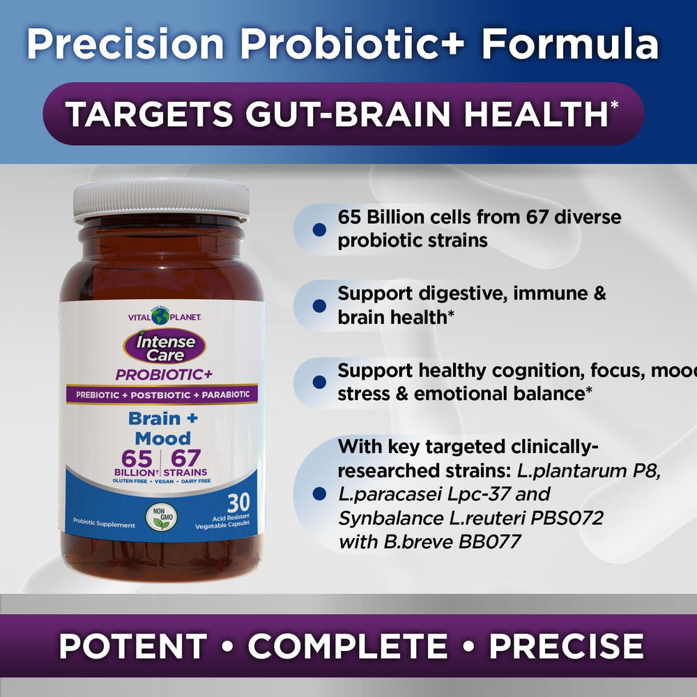 Vital Planet digestive and immune support image communicates broad daily benefits.