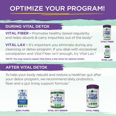 Vital Planet Vital Detox Part 1 bottle emphasizes liver health.