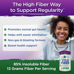 Vital Planet Vital Fiber being added to a smoothie for convenience
