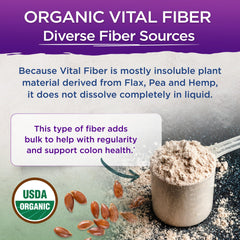 Vital Planet Vital Fiber stirred into yogurt or cereal for texture