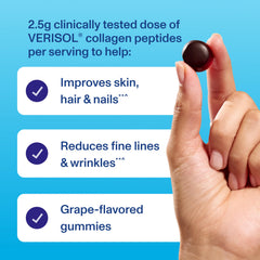Vital Proteins Collagen Gummies ingredients list noting non-GMO canola oil