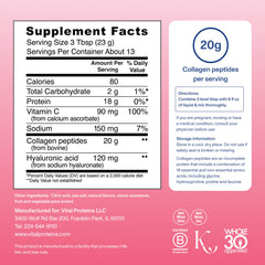 Vital Proteins Collagen Peptides Advanced powder dissolves in tea with smooth texture