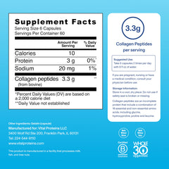 Vital Proteins collagen capsules for Women dosing scene with hands ready for daily use