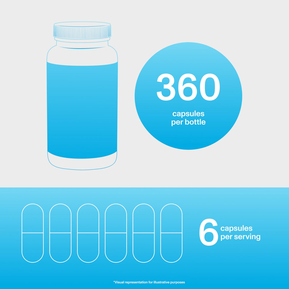 Vital Proteins collagen capsules for Women glass with capsules ready for daily use
