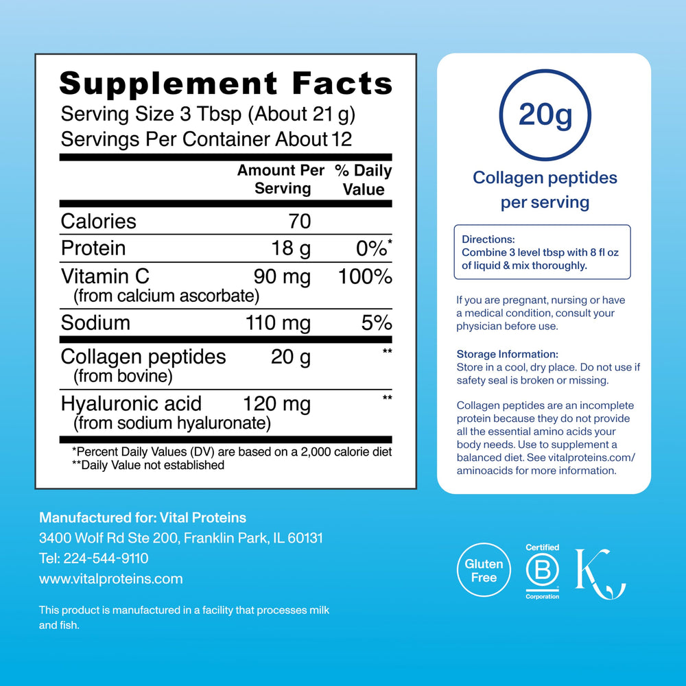 Vital Proteins Collagen Peptides dissolving in tea to support hydration