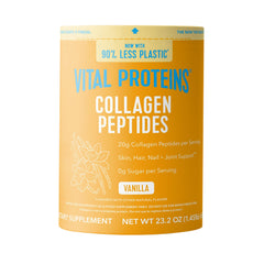 Vital Proteins collagen peptides vanilla powder blends easily into beverages