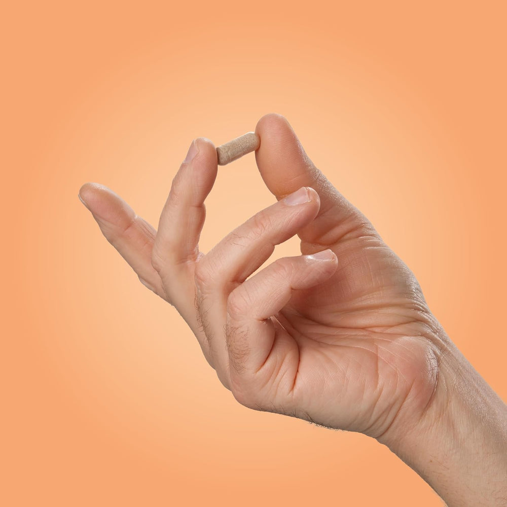 Vital Vitamins Brain Booster daily regimen illustration promotes consistency.