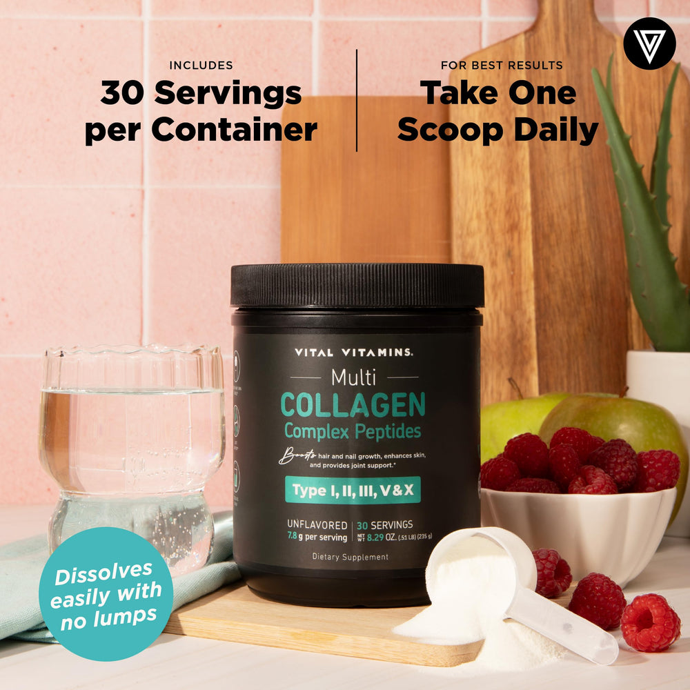 Vital Vitamins 30-serving container for simple daily use.