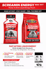VITAL 4U Screamin Energy Max Hit coffee mocha flavor ready for a refreshing pick-me-up.
