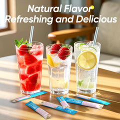 Portable single serving packets ideal for travel, work, and workouts.