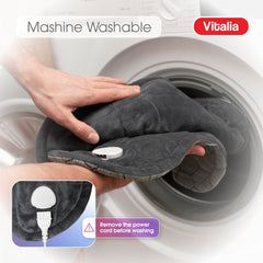 VITALIA six heat levels and four auto-off timers tailor comfort for you.