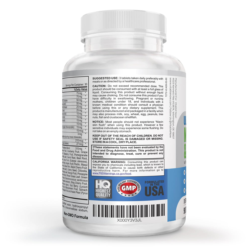 Dissolvable multivitamin dissolves easily in water for flexible taking.