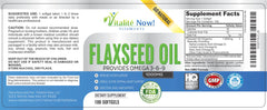 Vitalité Now flaxseed oil softgels travel-friendly bottle for on the go care
