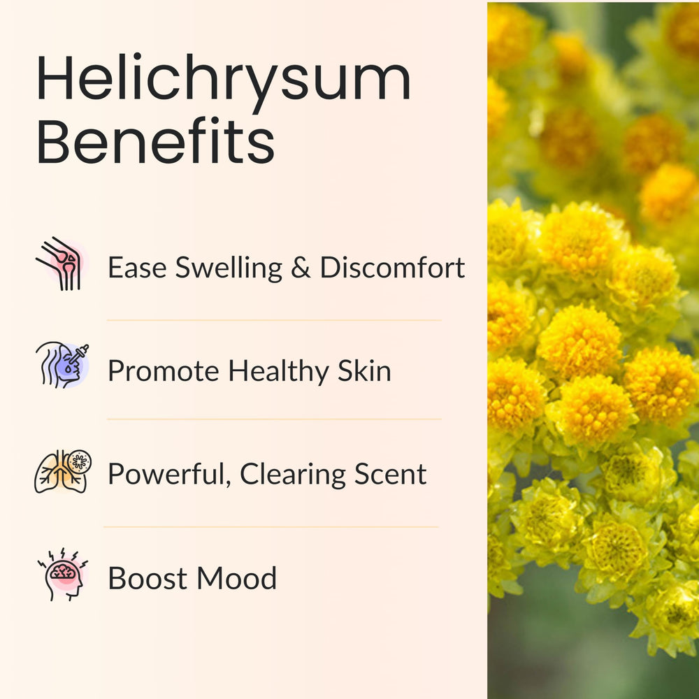 Vitality Helichrysum essential oil in diffuser for aromatherapy
