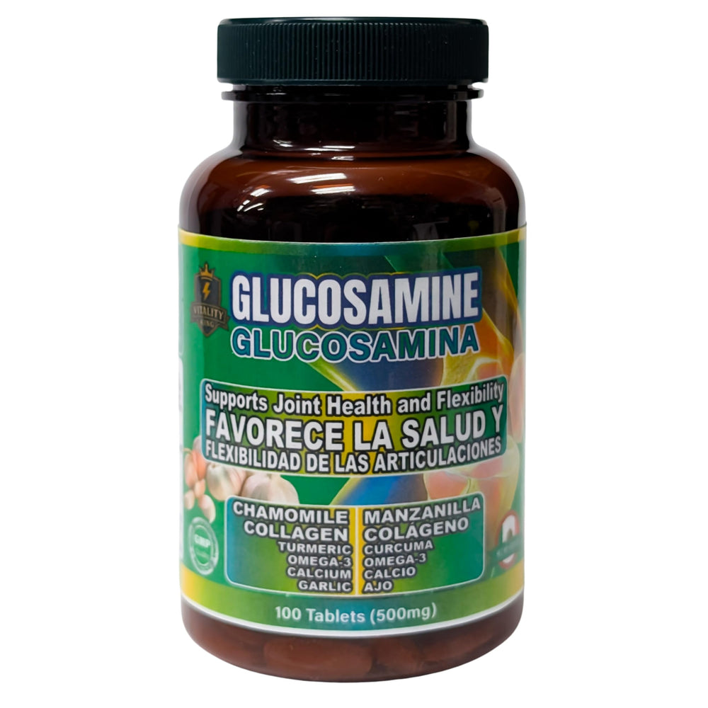 Vitality King Joint Support bottle with glucosamine and turmeric for active joints