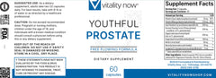 Vitality Now Prostate Support tablet close-up highlights easy-to-swallow form