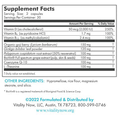 Vitality Now Stem Cell Renew capsules close-up; easy daily intake for youthful radiance.