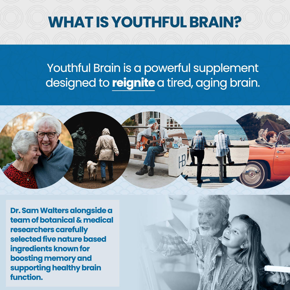 Vitality Now Youthful Brain bacopa monnieri close-up signals memory and learning support.