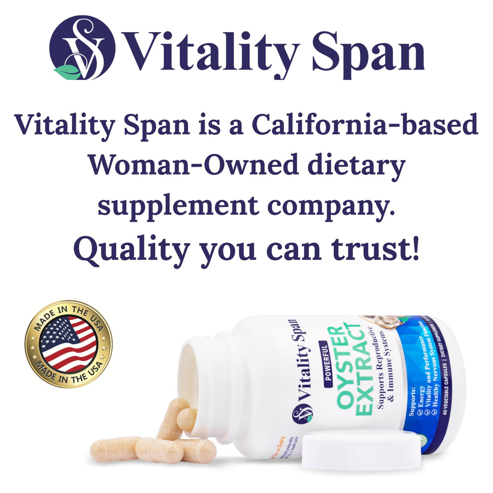 Vitality Span vegan capsules on a tray emphasizing vegetarian-friendly formula