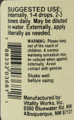 Vitality Works oregano oil droplets ready for versatile use in DIY blends.