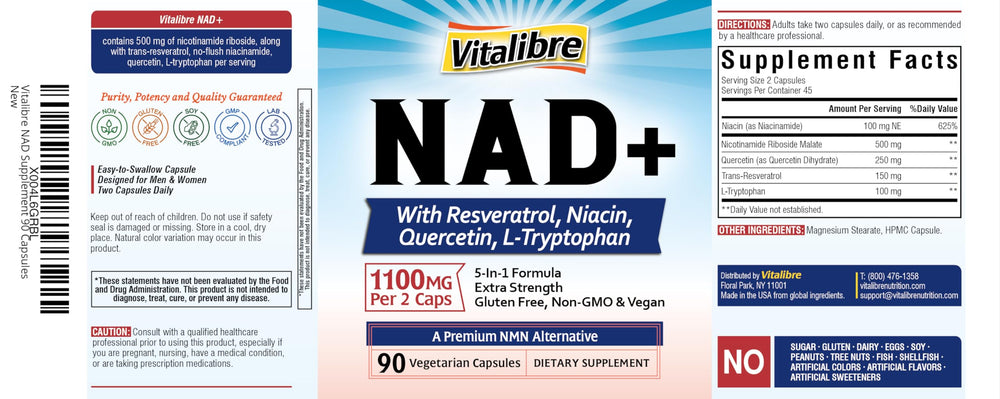 Vitalibre NAD Support bottle in a lifestyle setting supporting daily wellness.