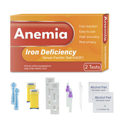 VitalSmiles iron test kit 2-pack packaging shot for convenient at-home testing.