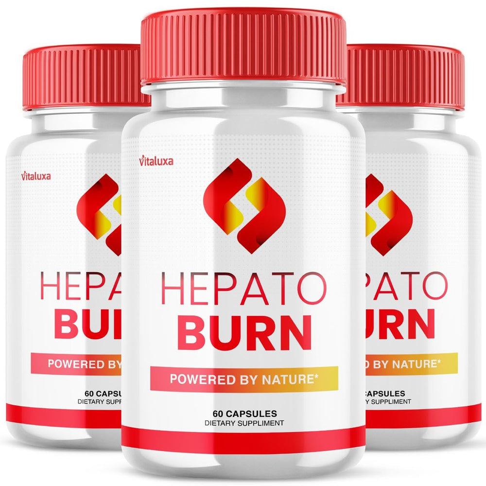 Vitaluxa Hepato Burn capsules bottle for daily wellness support