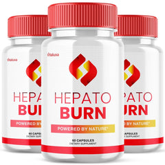 Vitaluxa Hepato Burn capsules bottle for daily wellness support