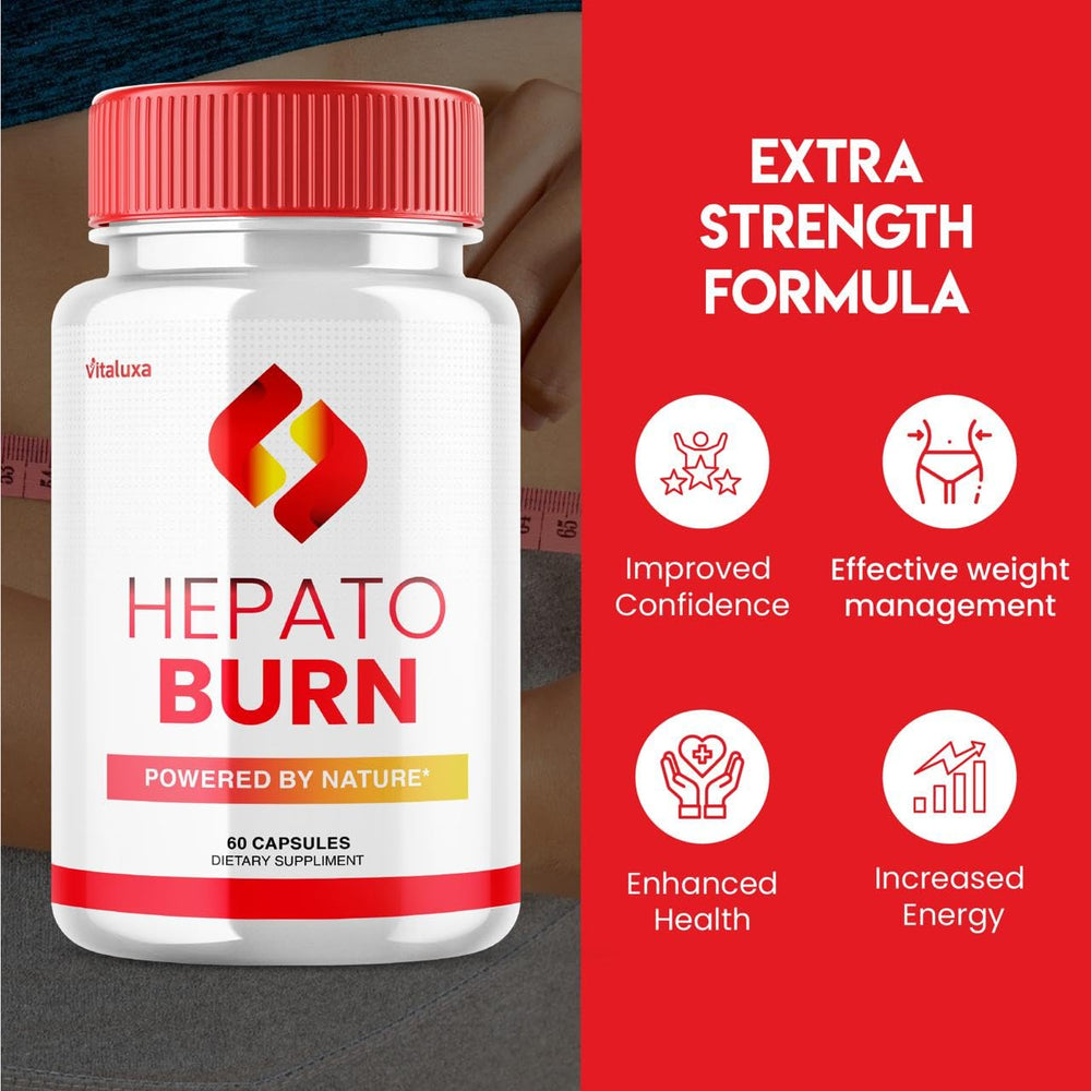 Vitaluxa Hepato Burn capsules closeup for easy swallowing