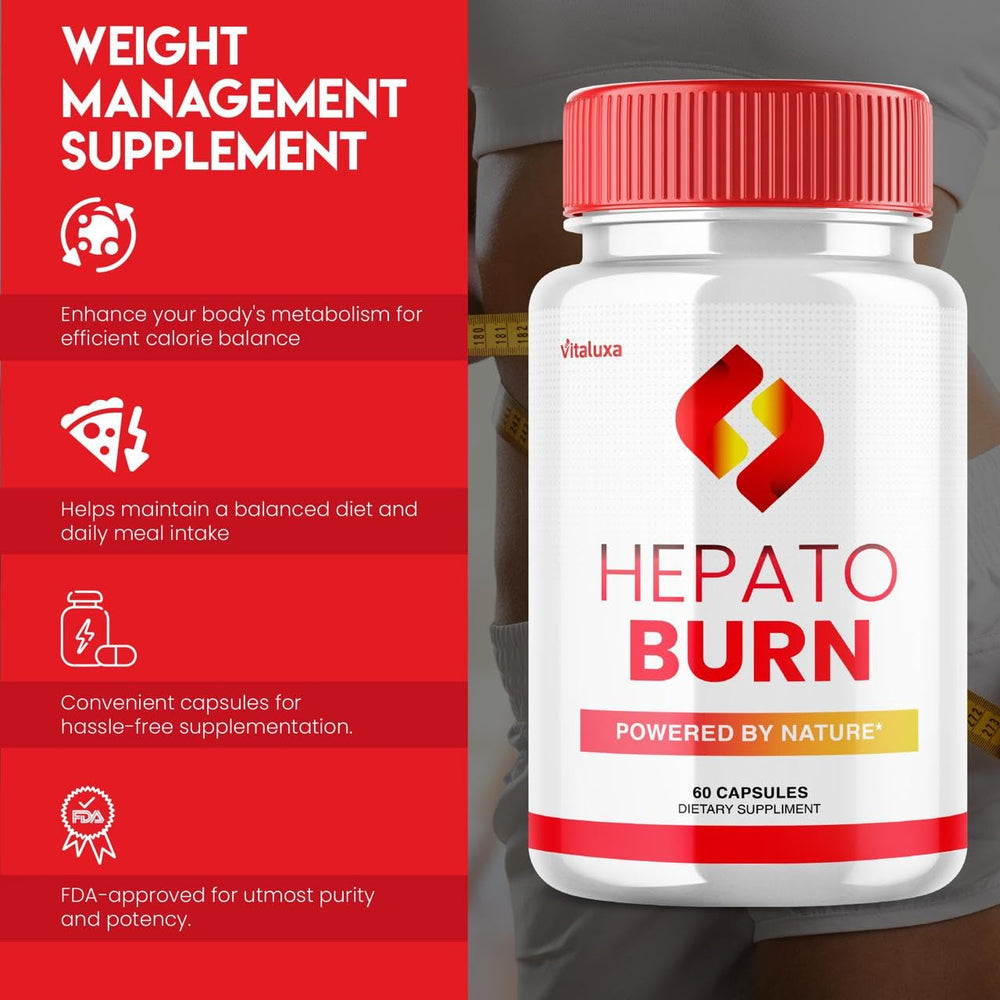 Vitaluxa Hepato Burn label closeup with clear ingredients