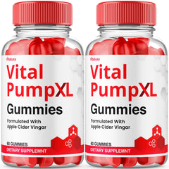 Vitaluxa Vital Pump XL Gummies bottle on counter for daily energy support