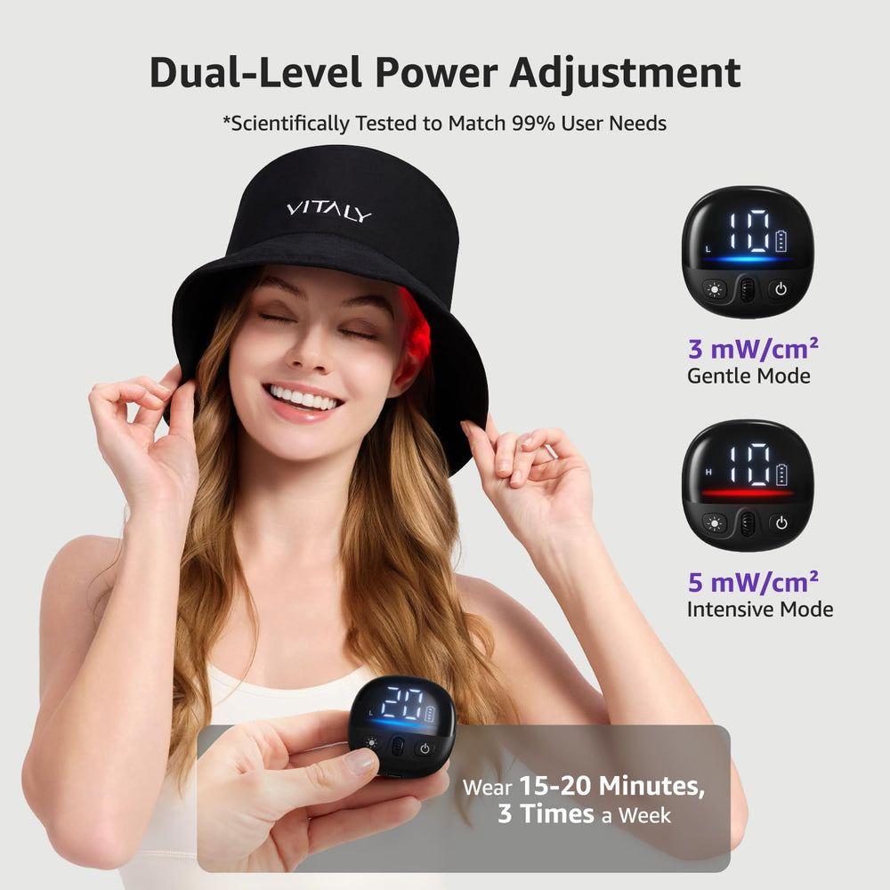 VITALY red light cap breathable materials for everyday wear
