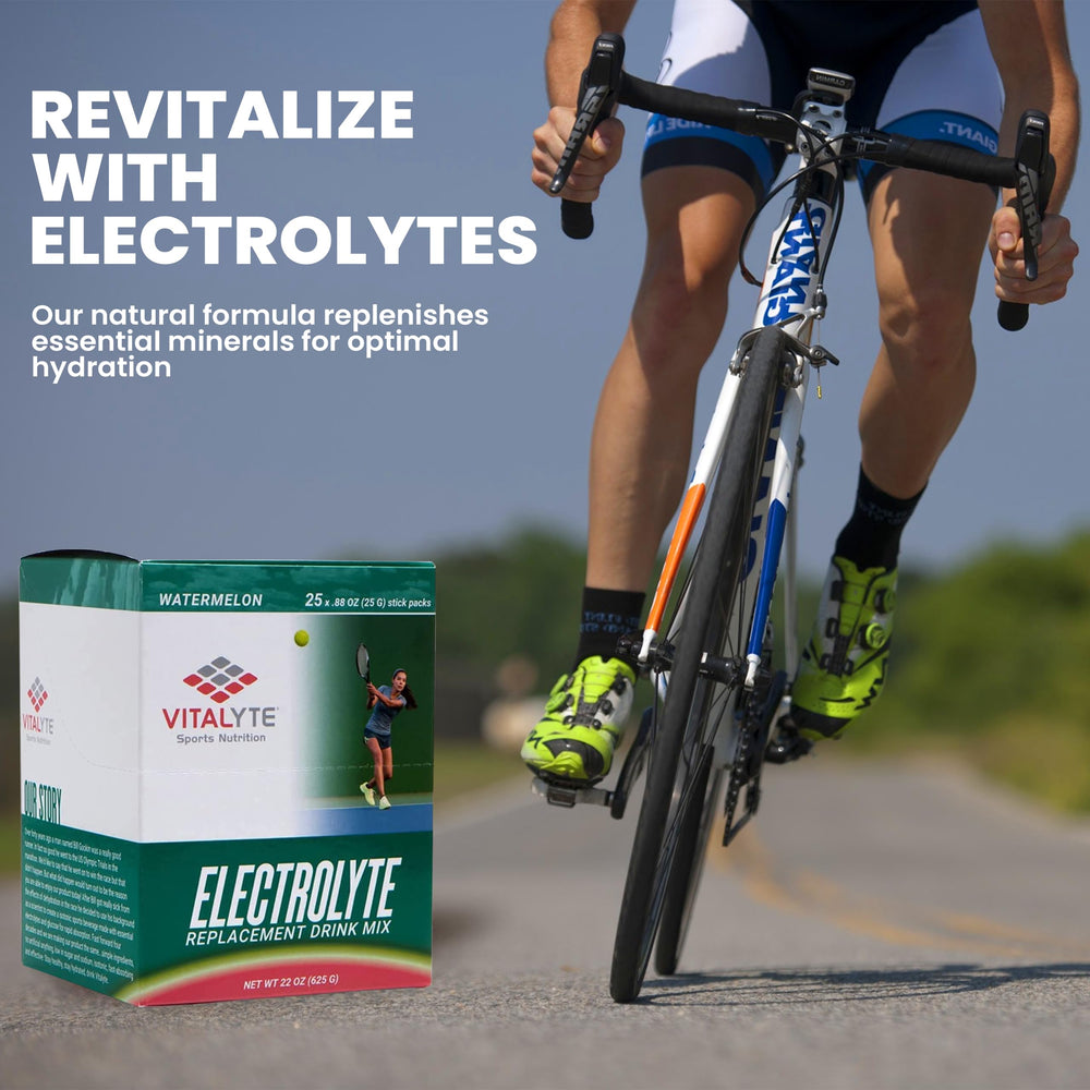 Vitalyte athlete during workout rehydrating for endurance