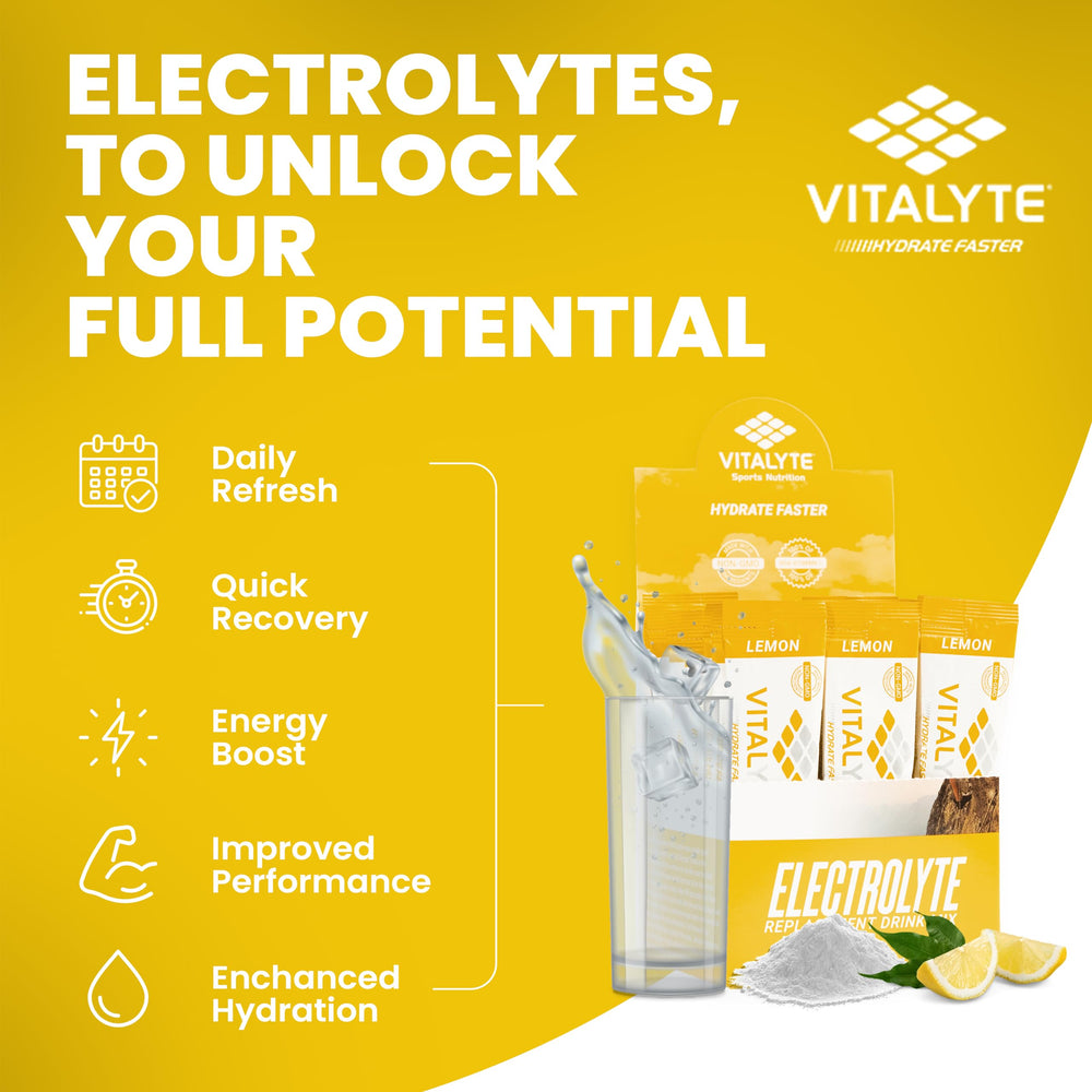 Vitalyte lemon gluten-free formula in a shaker.