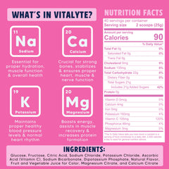 Vitalyte single-serve packet opened and ready to pour into water.