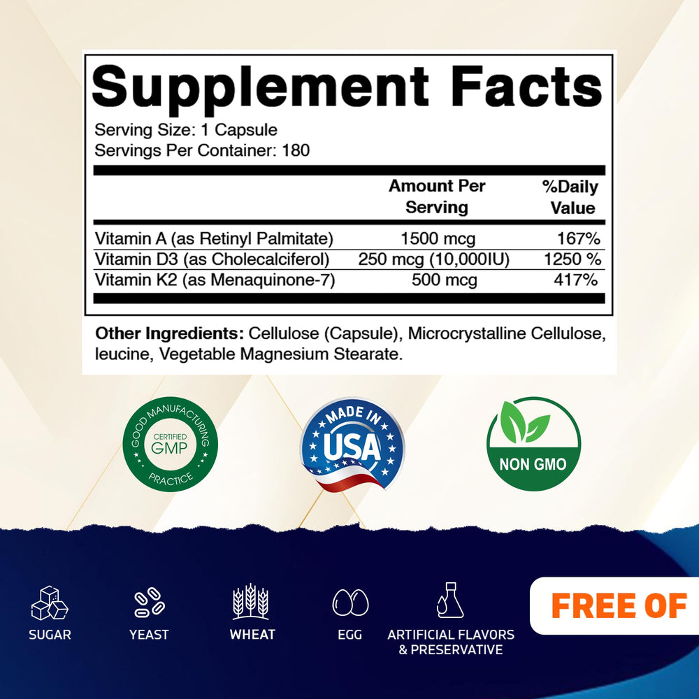 Close-up of Vitamatic ADK capsules emphasizing vegetarian capsules