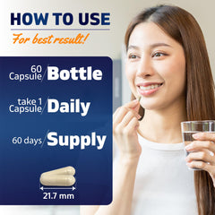 Vitamatic Lactoferrin bottle label emphasizing non-GMO and gluten-free formula