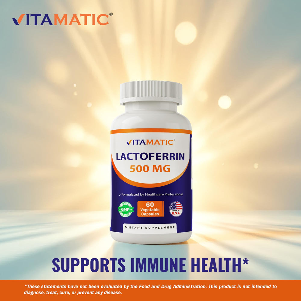 Vitamatic Lactoferrin capsule pour, easy daily use