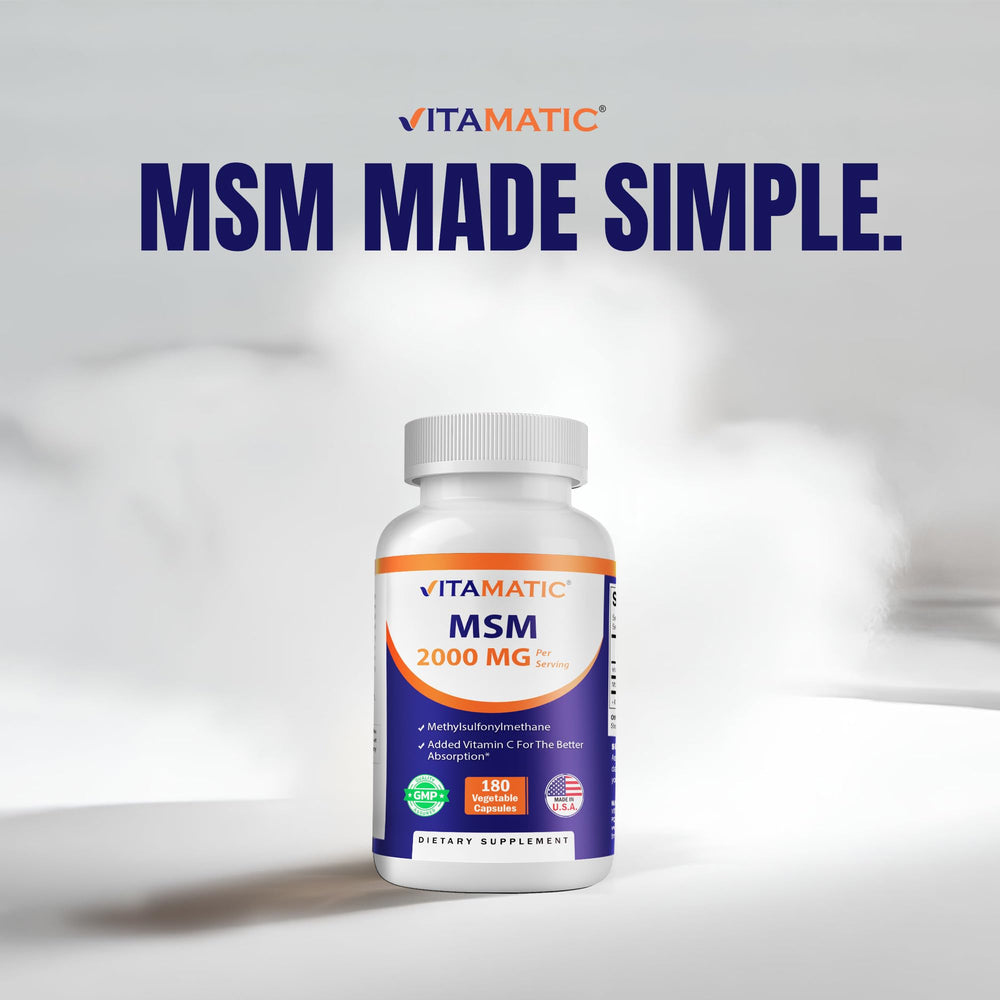 Vitamatic MSM absorption illustration – vitamin C aids MSM uptake