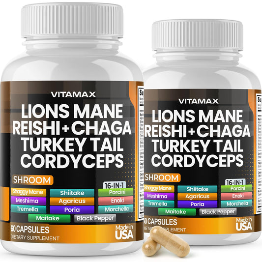 Vitamax MycoBoost bottle resting on a clean surface for daily mushroom support