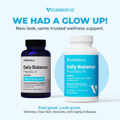 VitaMedica label close-up highlights vegan formula for daily digestion