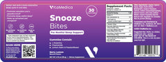 Two-pack VitaMedica Snooze Sleep Gummies packaging shown for added value.